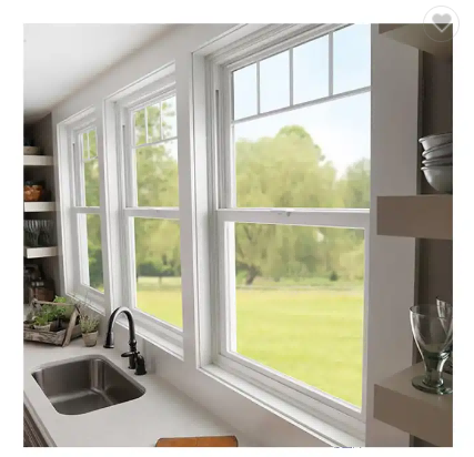 Americian style PVC double hung window