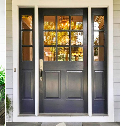 PVC casement door 